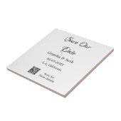 Carreau Enregistrer la date simple minimum détails du code (Côté)