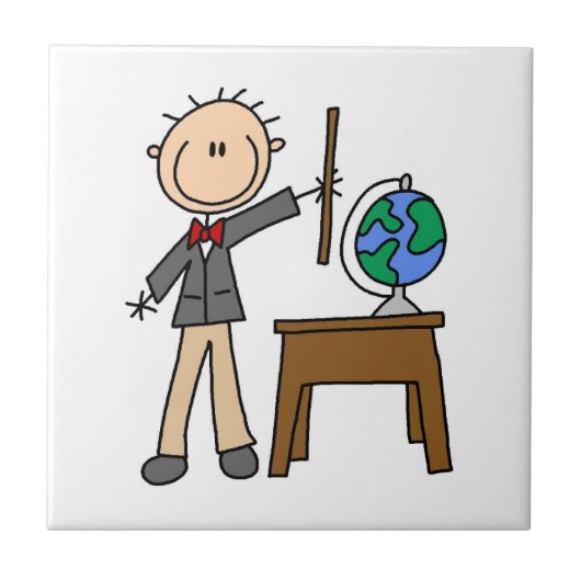 Carreau Enseignant Avec Globe (Devant)