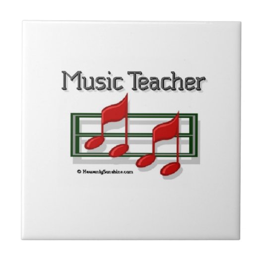 Carreau Enseignant de musique Notes (Devant)