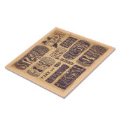 Carreau Ensemble vintage de Tiki (Côté)