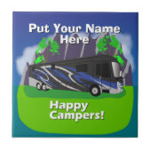 Carreau Entegra Aspire RV Blue Happy Camper Design (Devant)