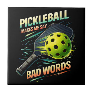 Carreau Entraîneur de Pickleball Drôle Me Fait Dire Des Gr