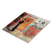 Carreau Entre Noël et le nouvel Aco, Carl Larsson, (Côté)