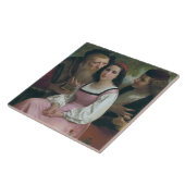 Carreau Entre richesse et amour (par Bouguereau) (Côté)