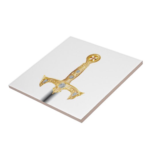 Carreau Épée d'un chevalier Templar (Côté)