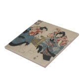 Carreau Épées samouraïs de croisement circa 1825 (Côté)