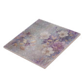 Carreau Éperche florale violette en or glam (Côté)