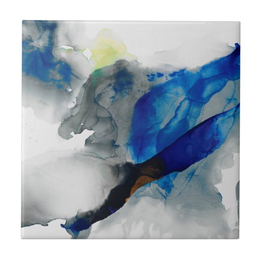 Carreau Ephéméral - Bleu et gris (Devant)