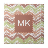 Carreau Épice de scribble Chevron ZigZag (Devant)