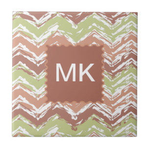 Carreau Épice de scribble Chevron ZigZag