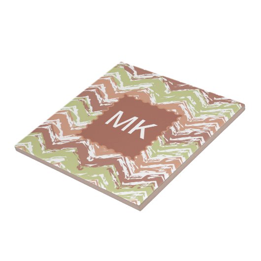 Carreau Épice de scribble Chevron ZigZag (Côté)