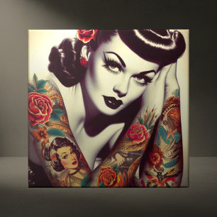 Carreau Épingle de glam rétro