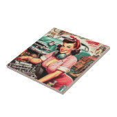 Carreau Épingle mécanique mignonne (Côté)