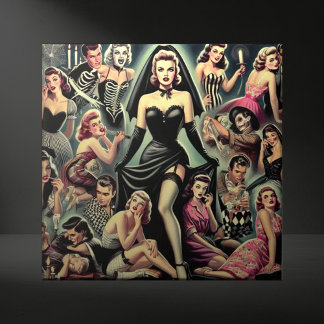 Carreau Épingles de Goth vintage