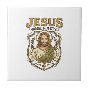 Carreau Épinglette en émail Jésus Style Épinglette en émai