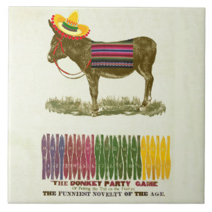 Carreau Éplucher la queue sur l'âne