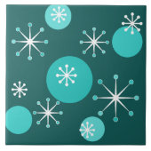 Carreau Époque atomique Turquoise (Devant)