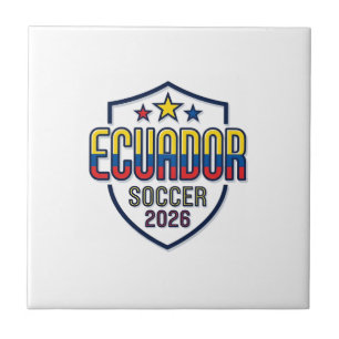 Carreau Équateur Football 2026 Football Gras Typographie P