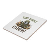 Carreau Équipage de chasseur d'oeufs de Pâques Camo Chasse (Côté)