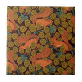 Carreau Equipe Art Déco vintage et design Feuille (Devant)