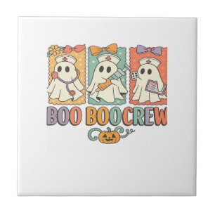 Carreau équipe boo boo infirmière chemise halloween chemis