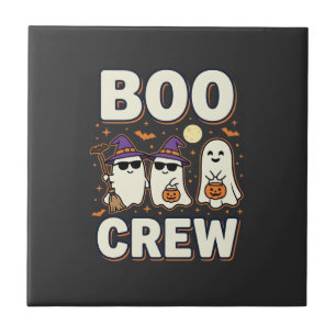 Carreau Équipe Boo fantômes de Halloween Conception vector