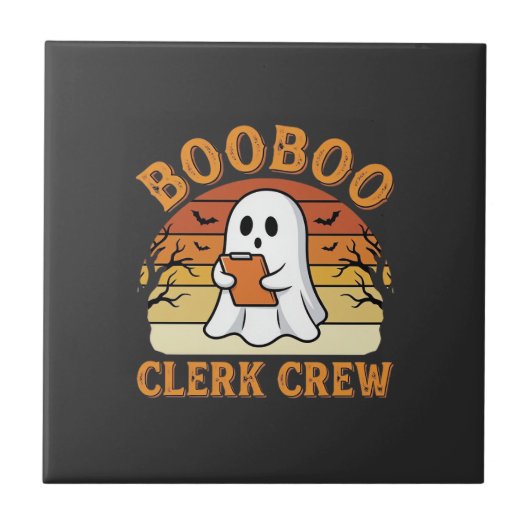 Carreau Équipe de commis Booboo Création de fantôme Hallow (Devant)