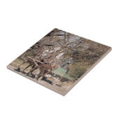 Carreau Équipe de deux chevaux et chariot (Côté)