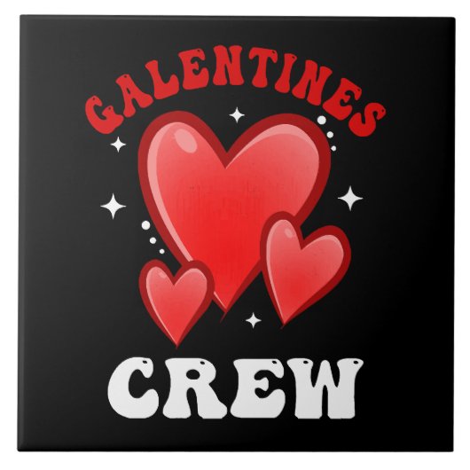 Carreau Équipe Galentines Cœur (Devant)