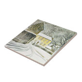 Carreau Eric Ravilious - Route de Hallstead sous la neige, (Côté)