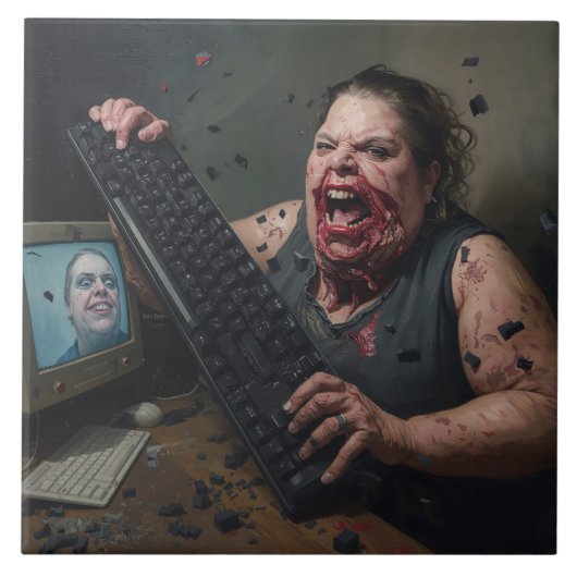 Carreau Erreur de Rage : Défaillance Système - Ctrl Alt Dé (Devant)