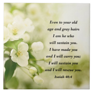Carreau Ésaïe 46:4 Je suis Celui qui vous soutiendra