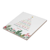 Carreau Ésaïe 9:6 Pour nous un enfant est né Noël (Côté)