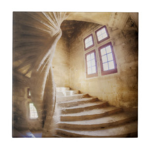 Carreau Escalier en spirale beige, France