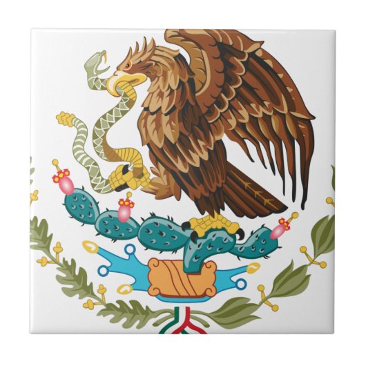 Carreau Escudo Nacional de México - Emblema Mexicano (Devant)