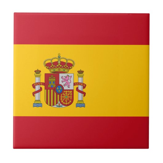 Carreau Espagne - Drapeau espagnol (Devant)