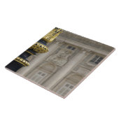 Carreau Espagne, Madrid. Palais royal, lampe dorée ornée (Côté)