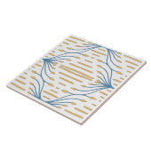 Carreau Espagnol Bleu Rose Abstrait Méditerranée (Côté)