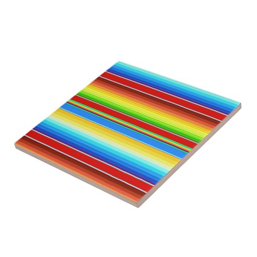 Carreau Espagnol traditionnel couvrant mexicain vibrant (Côté)