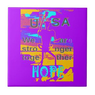 Carreau Espoir psychédélique aux Etats-Unis : Neon Unity A