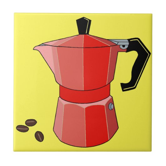 Carreau Espresso arc-en-ciel rouge (Devant)