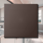 Carreau Espresso Brown couleur solide | Classic Elegant<br><div class="desc">Espresso Brown couleur solide | Classique | Élégant | tendance | Style | Cadeau</div>