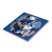 Carreau Esprit animal indigène Wolf (Côté)