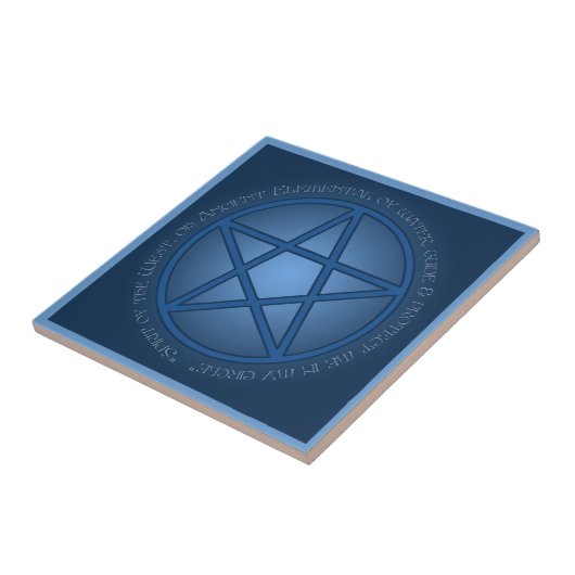 Carreau Esprit d'eau Pentacle Altar (Côté)