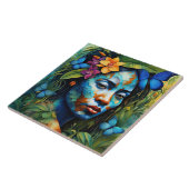 Carreau Esprit Orchidée "Yarumi" - Femmes en Amazonie (Côté)