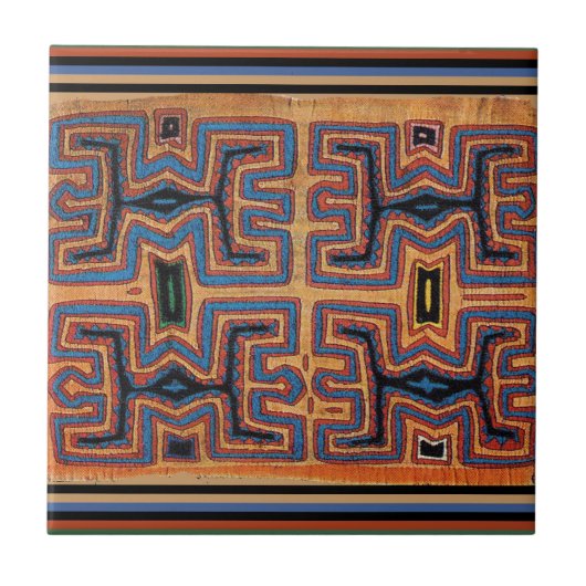 Carreau Esprits de canoë indiens Kuna (Devant)