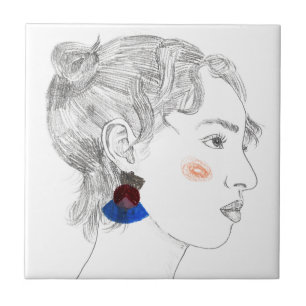 Carreau Esquisse d'aperçu - Portrait