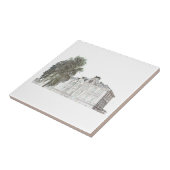 Carreau Esquisse de l'architecture ancienne synagogue (Côté)