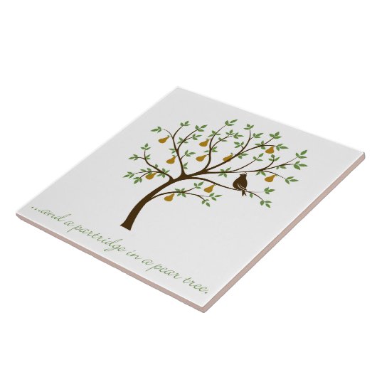 Carreau Et une perdrix dans un poirier (Côté)