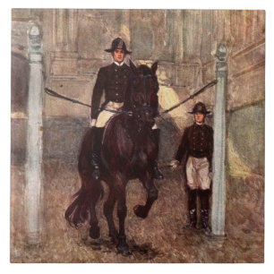 Carreau Étalon Piaffe de Lipizzan de baie